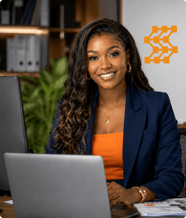 Professionnelle utilisant TRUST ERP