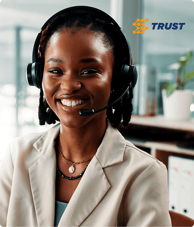 Représentante du support client TRUST